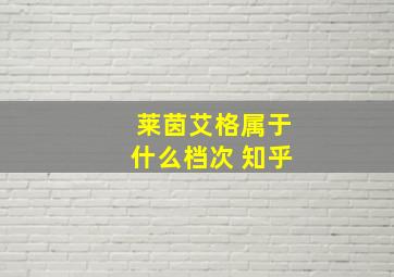 莱茵艾格属于什么档次 知乎